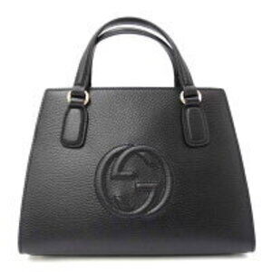 GUCCI Soho Interlocking GG Handbag Black
